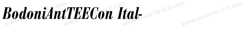 BodoniAntTEECon Ital字体转换